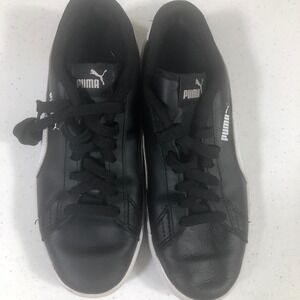 Puma Smash Youth Sneakers 6C Unisex‎ Lace Up Boys Girls Black Shoes 365170-03